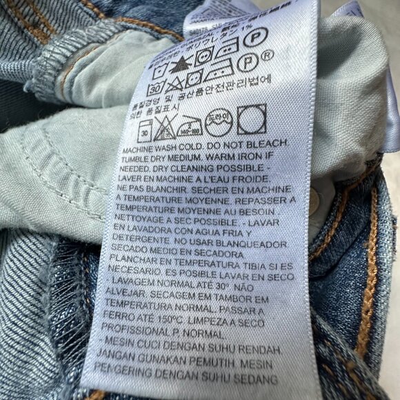 Levi’s Women’s Wedgie Skinny Distressed Jeans Size 32 High Rise Frayed Hem - Picture 11 of 13